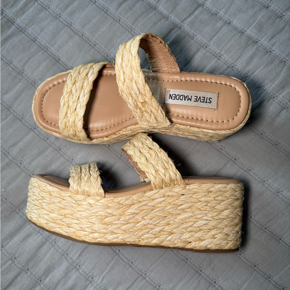 Steve Madden Women's Woven Platform Sandals